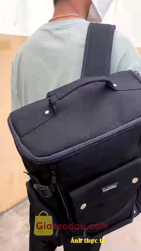 Giảm giá [Mã giảm 30%] Balo nam NATOLI BST CORE BACKPACK B9. Cặp siêu đẹp, có rất nhiều ngăn, dây kéo, nút thắt cực kì chắc. 