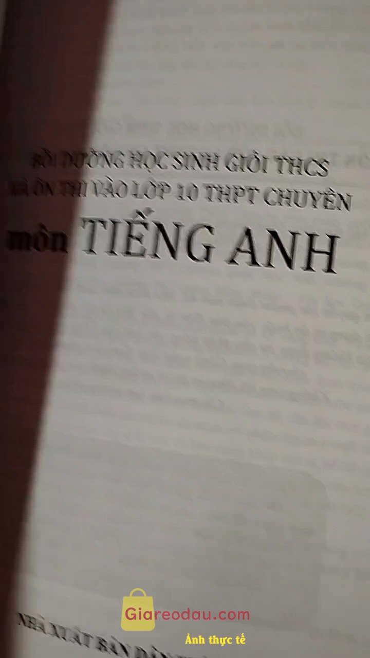 Giảm giá [Mã giảm 20%] Sách Bồi dưỡng học sinh giỏi THCS và ôn thi vào lớp 10 THPT chuyên môn Tiếng Anh. Nghe nói nhiều anh chị đi trước thi chuyên Anh thường mua sách này,. 