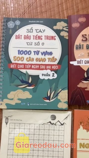 Giảm giá [Mã giảm 25%] COMBO THÀNH THẠO TIẾNG TRUNG: Sổ Tay Bắt Đầu Tiếng Trung Và Sổ tay Thành Thạo Nghe - Đọc - Dịch Tiếng Trung. Thấy mọi người comment có thể tự học nên mua về tự học.. Mục. 