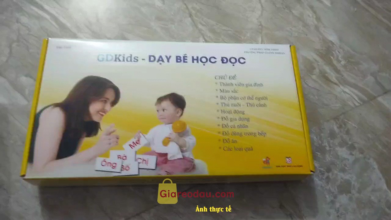 Giảm giá [Mã giảm 25%] Flashcard GDkids Dạy Bé Học Đọc Theo Phương Pháp Glenn Doman ( 100 Thẻ ). Nhiều thẻ, chữ to, đa chủ đề, bé nhà mình học rất vui vẻ, rất. 