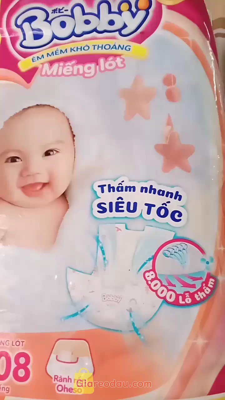 Giảm giá [Mã giảm 21%] Miếng lót sơ sinh Bobby Newborn 1-108 miếng. Vừa nhận được hàng là mình đánh giá liền, mua nhiều lần của. 