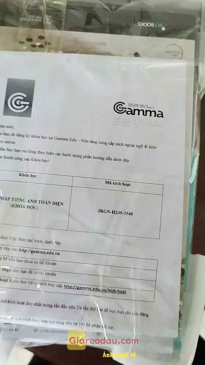 Giảm giá Ngữ pháp tiếng anh toàn diện (Khóa học). Giao hàng nhanh, đầy đủ, in khá rõ đóng gói kỹ lưỡng còn có xốp. 