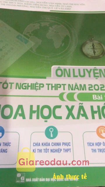 Giảm giá [Mã giảm 20%] Sách Ôn luyện thi tốt nghiệp THPT năm 2024 bài thi Khoa Học Xã Hội. Sách đẹp đóng gói chắc chắn giao hàng nhanh sau sách còn có mã để. 