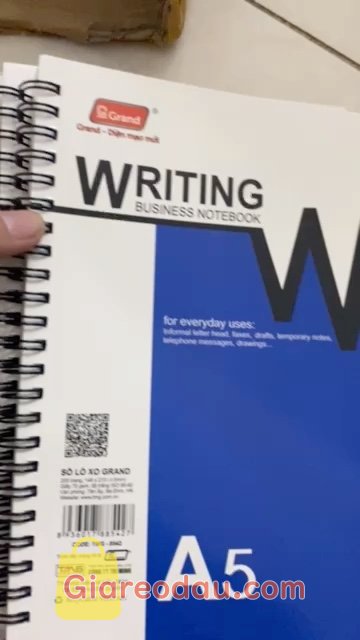 Giảm giá Sổ lò xo A5 200 trang Grand TMG-8542 148 x 210cm giấy 70gsm. Khá hài lòng với sp này🧚🏻‍♀️🧚🏻‍♀️ nên mua nha mng,. 