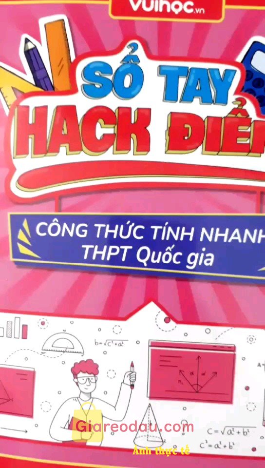 Giảm giá [Mã giảm 29%] Sổ tay kiến thức hack điểm môn Toán Mẹo tính nhanh Casio THPT- Quốc Gia. Sổ trang trí rất đẹp, kiến thức rất hữu ích. Săn sale nên đc. 