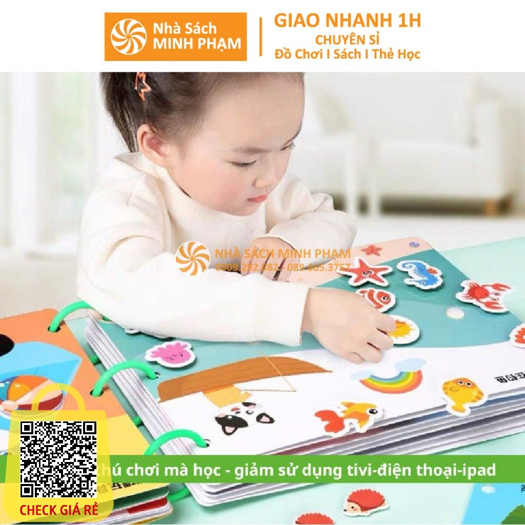 17 Chủ Đề Montessory MINH PHẠM Học Liệu Bóc Dán Thông Minh Tiếng Anh Cho Bé 2-6 Tuổi