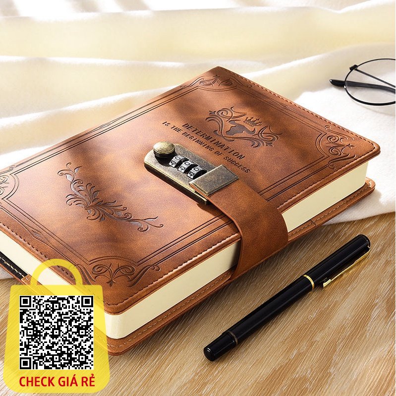 200 Trang A5 Retro Mật Khẩu Sách Có Khóa Nhật Ký Dày Sáng Tạo Sổ Tay Học Sinh Notepad Văn Phòng Phẩm Notebook Chất Kết Dính