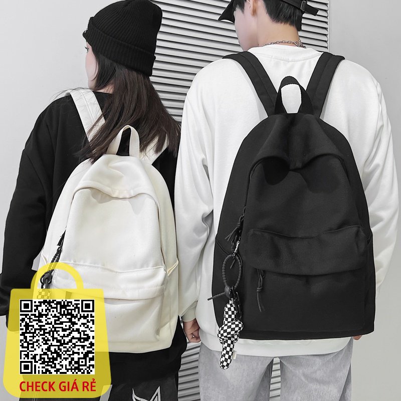 Balo đi học Ulzzang Hàn Quốc trơn basic nam nữ cặp sách đi chơi du lịch thời trang Unisex BL03