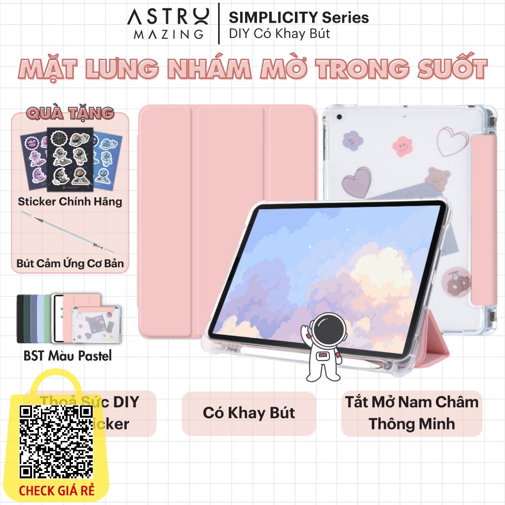 Bao da iPad DIY V1 màu pastel AstroMazing chống sốc cover case cho Pro 11 Air 4 5 Gen 7 8 9