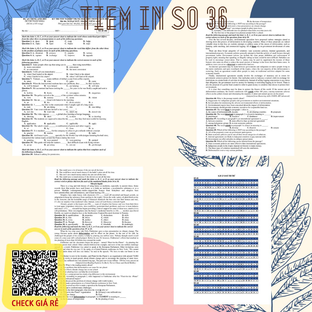 Bộ 10 Đề Minh Họa Luyện Thi Tiếng Anh THPT Theo Đề Minh Hoạ Của Bộ GD&ĐT 2023 - Tặng Thêm File Đề Khi Mua Từ 2 Sản Phẩm