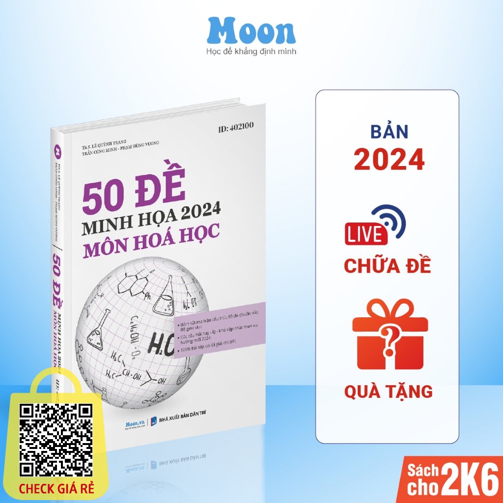 Bộ đề minh họa ôn thi THPTQG 2024: 50 đề thi trắc nghiệm môn Hóa học - Sách ID