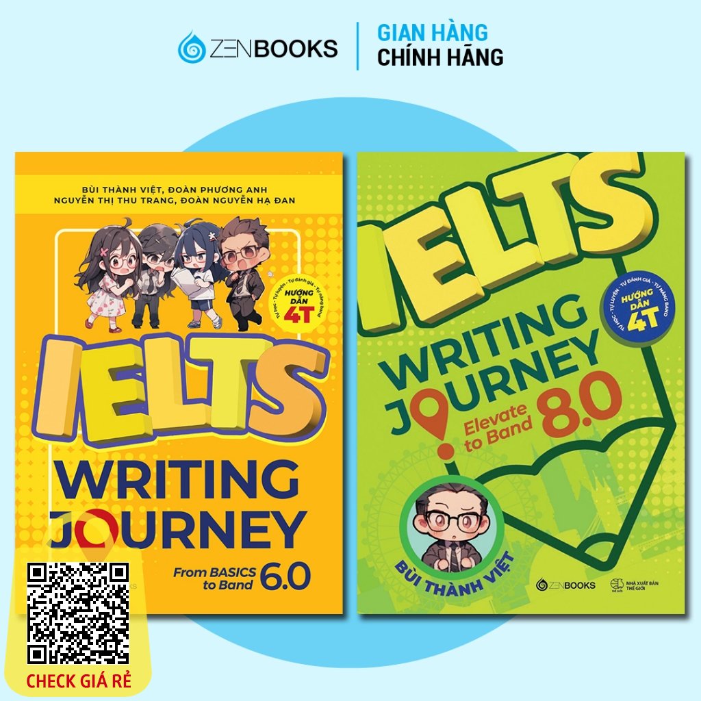 Bộ Sách Ielts Writing Journey Lộ Trình Từ Cơ Bản Đến Band 8.0