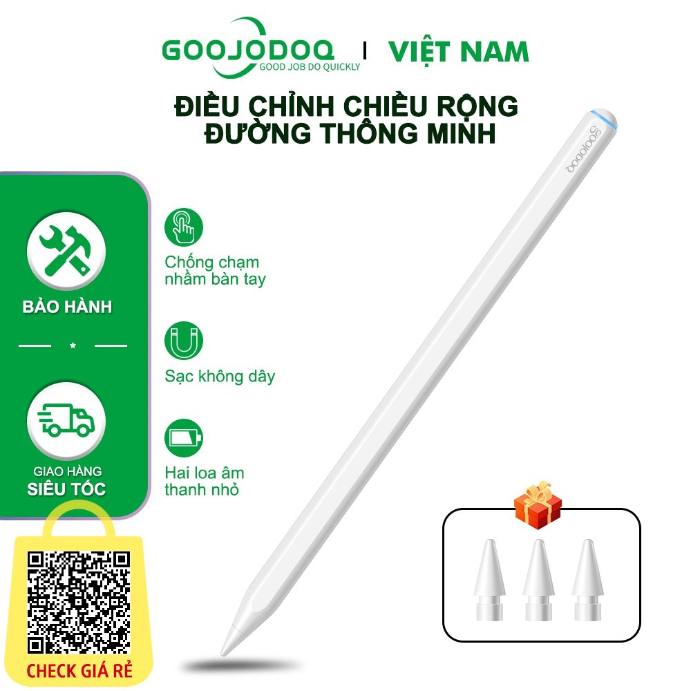 Bút cảm ứng GOOJODOQ GD13 2022 Mới Sạc Không Dây Stylus Màn Hình Cảm Ứng Cho Ipad Air 4 Air 5 Pro 11 12.9 2020 2018 2019