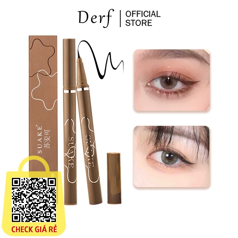 Bút Kẻ Mắt Dạng Lỏng Derf 0.01mm Nhanh Khô Chống Thấm Nước Lâu Trôi