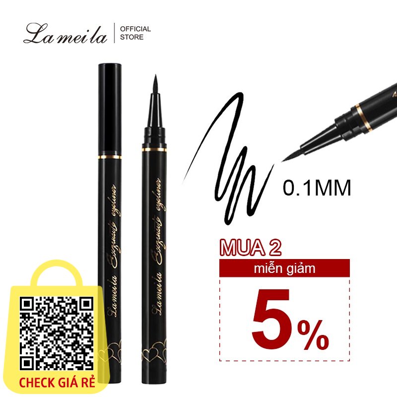 Bút Kẻ mắt đen LAMEILA eyeliner chống nước nhanh khô bền vững 2ml