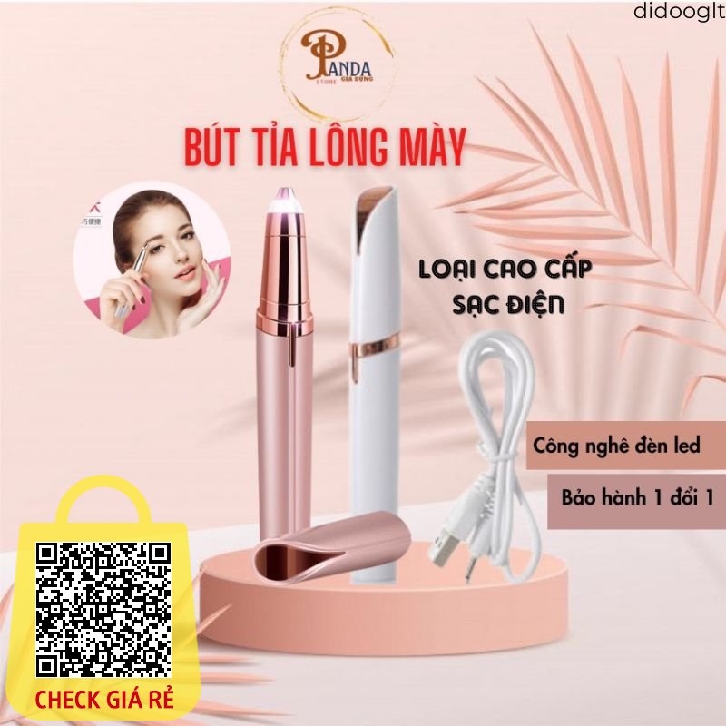 Bút tỉa lông mày thiết kế nhỏ gọn cao cấp Máy Tỉa lông mày đa năng tiện lợi dễ dàng sử dụng dành cho phái đẹp