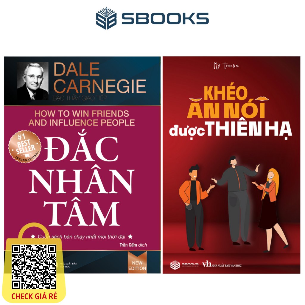 Combo 2 cuốn: Đắc Nhân Tâm + Khéo Ăn Nói Được Thiên Hạ SBOOKS