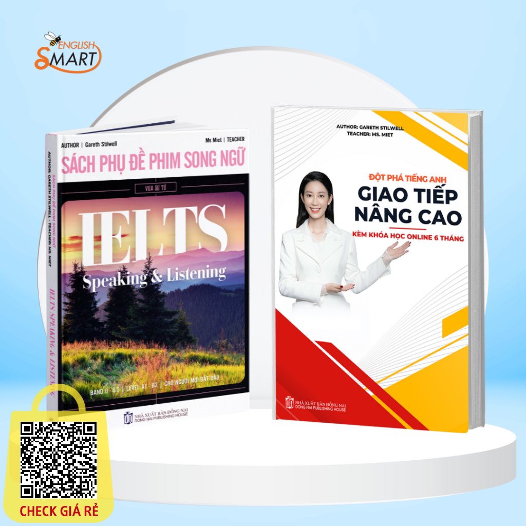 Combo 2 Sách: Phụ Đề Phim Song Ngữ IELTS Listening & Speaking Và Đột Phá Tiếng Anh Giao Tiếp Nâng Cao