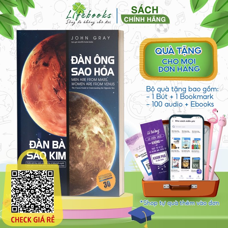 Đàn Ông Sao Hỏa Đàn Bà Sao Kim - Sách Tâm Lý Học Hôn Nhân Gia Đình Hay Nên Đọc Của John Gray - Bizbooks Bản Quyền