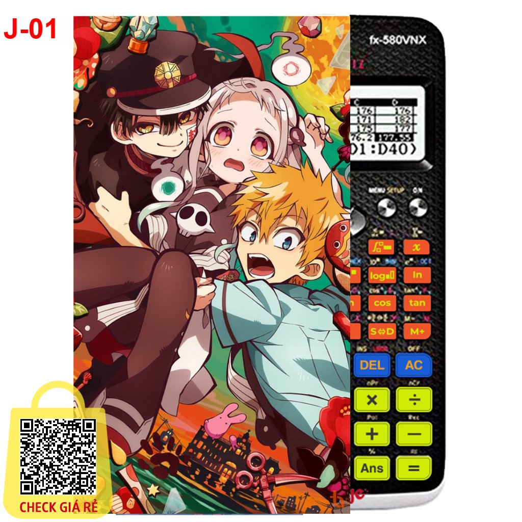 Decal - hình dán Máy tính CASIO fx570, fx580, Jinbaku Shounen Hanako-Kun (41 mẫu khác nhau)