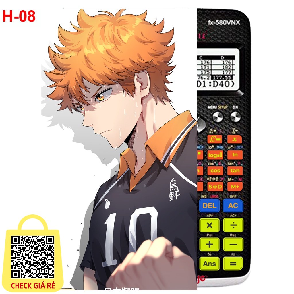 Decal Máy tính CASIO fx570, fx580anime Haikyuu! (46 mẫu khác nhau)