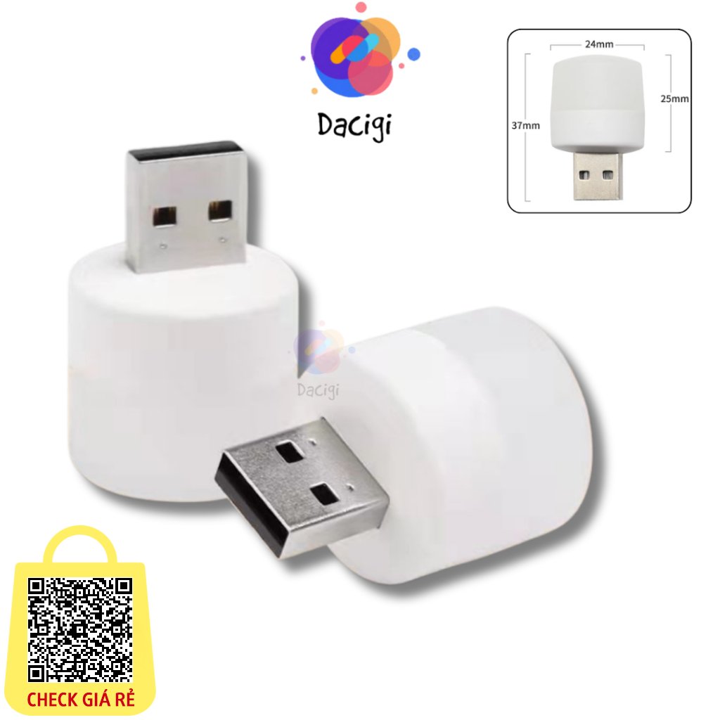 Đèn LED đọc sách bảo vệ mắt - đèn ngủ cổng USB hình tròn nhỏ - bóng đèn tiết kiệm điện năng - chiếu sáng di động Dacigi