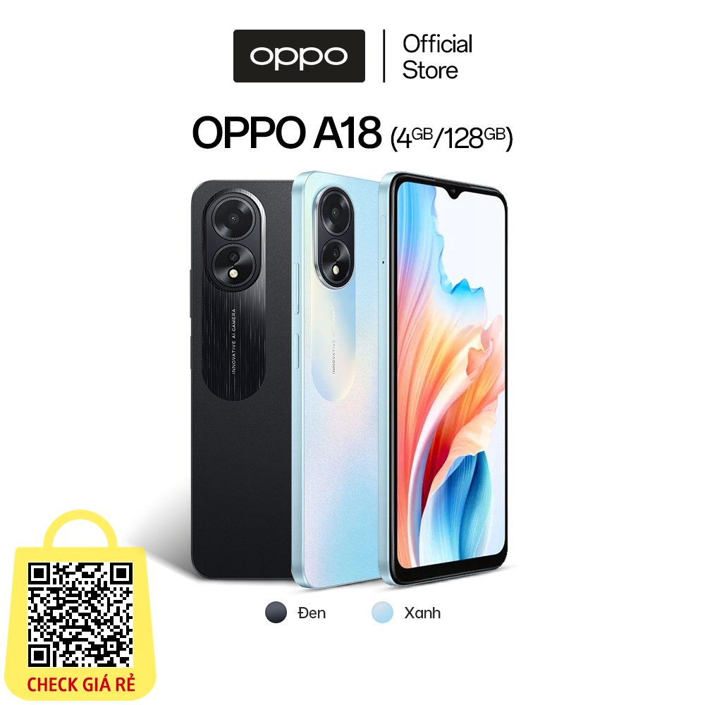 Điện Thoại OPPO A18 (4GB/128GB) - Hàng Chính Hãng.