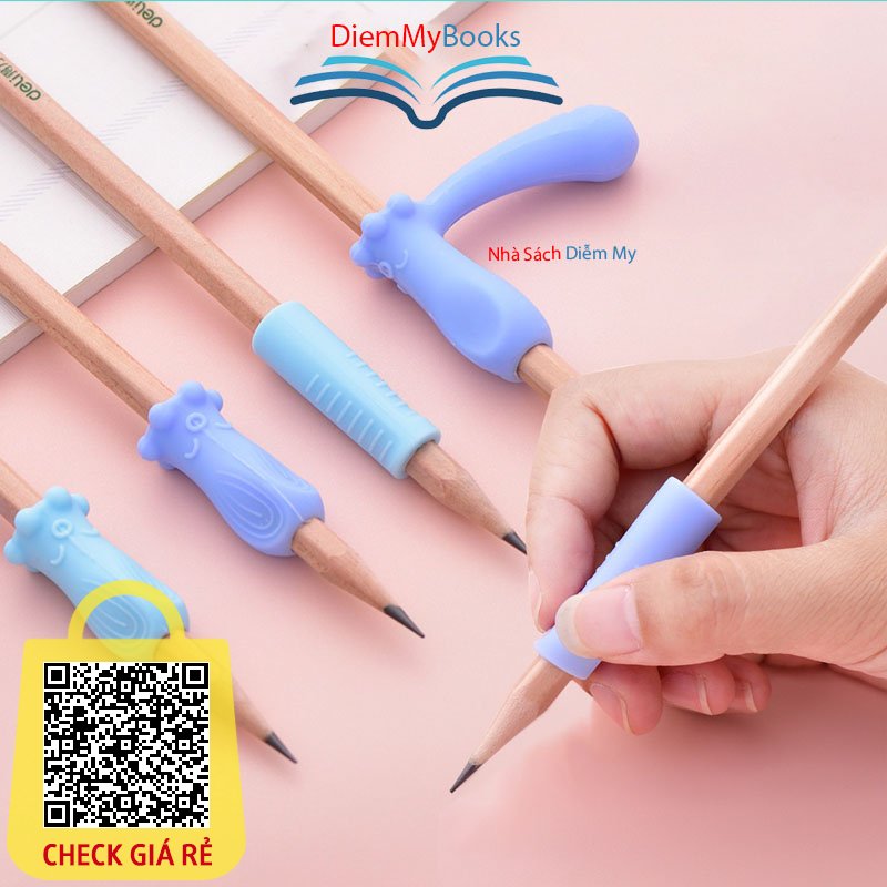 Dụng cụ định vị cầm nắm bút cho học sinh Deli 69353 điều chỉnh tư thế cầm bút cho bé tập viết chất liệu sillicon cao cấp