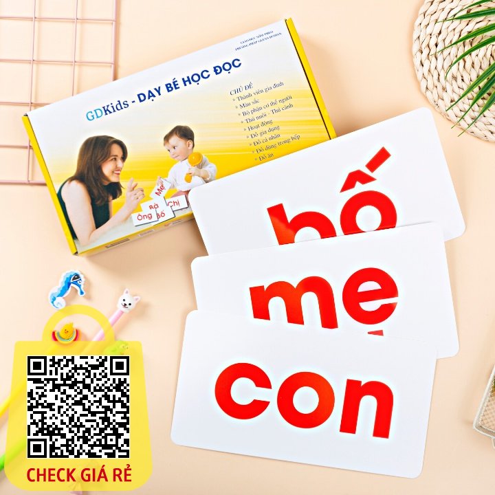 Flashcard GDkids Dạy Bé Học Đọc Theo Phương Pháp Glenn Doman ( 100 Thẻ )