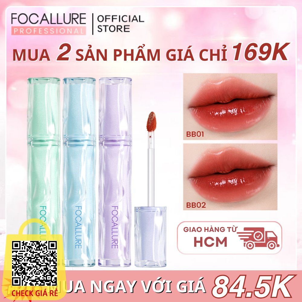 FOCALLURE Son Tint Siêu Căng Bóng Mọng Nước Lâu Trôi