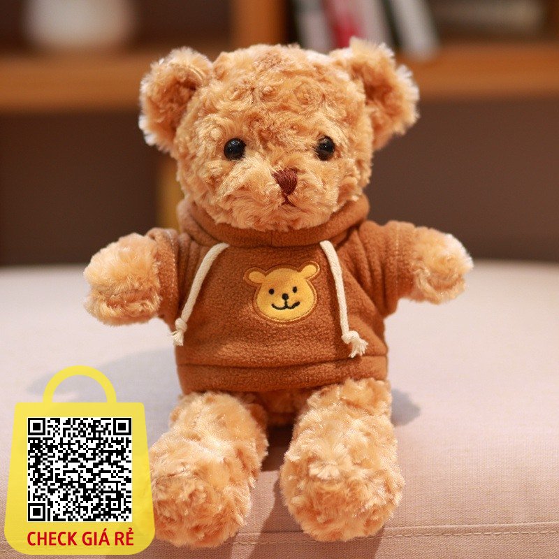 Gối ôm Gấu Bông Teddy ANVIHOME Teddy Head Tales Thú Nhồi Bông Lông Xù Size Mini Size 30cm