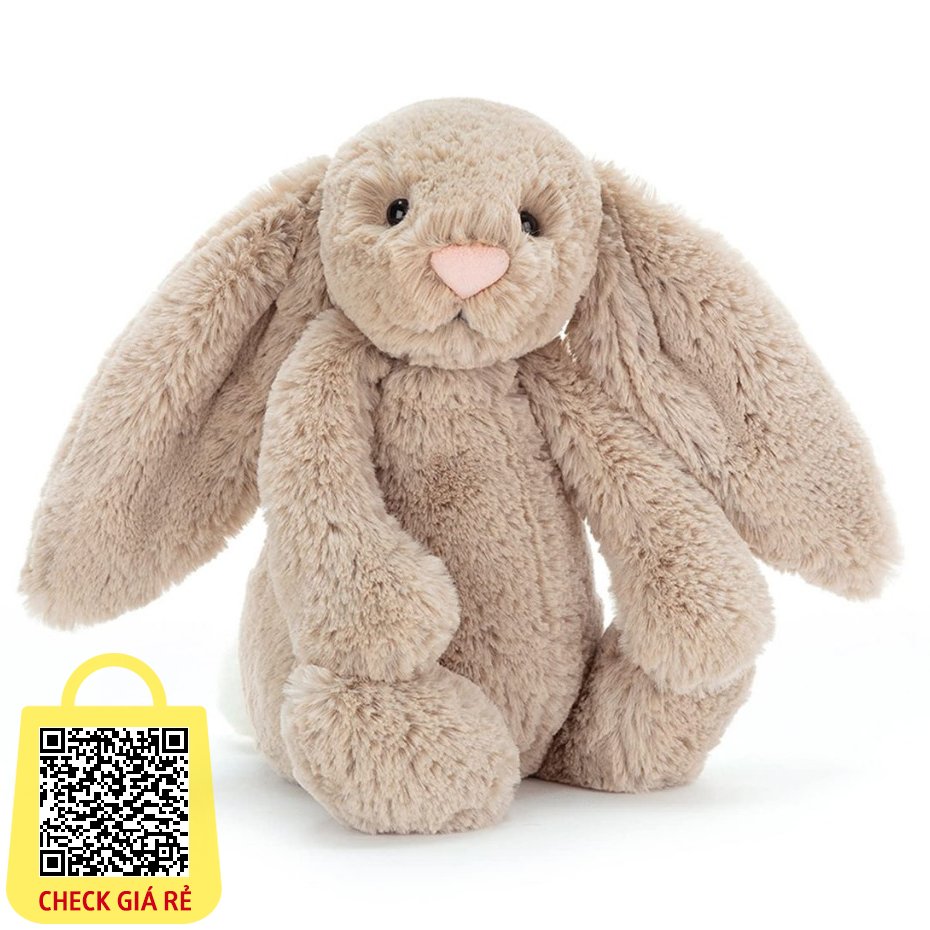 Gối ôm Thỏ tai dài ANVIHOME - thỏ bông JELLYCAT BUNNY - thỏ Pam cao cấp cho bé - chất mềm mịn an toàn - size đại