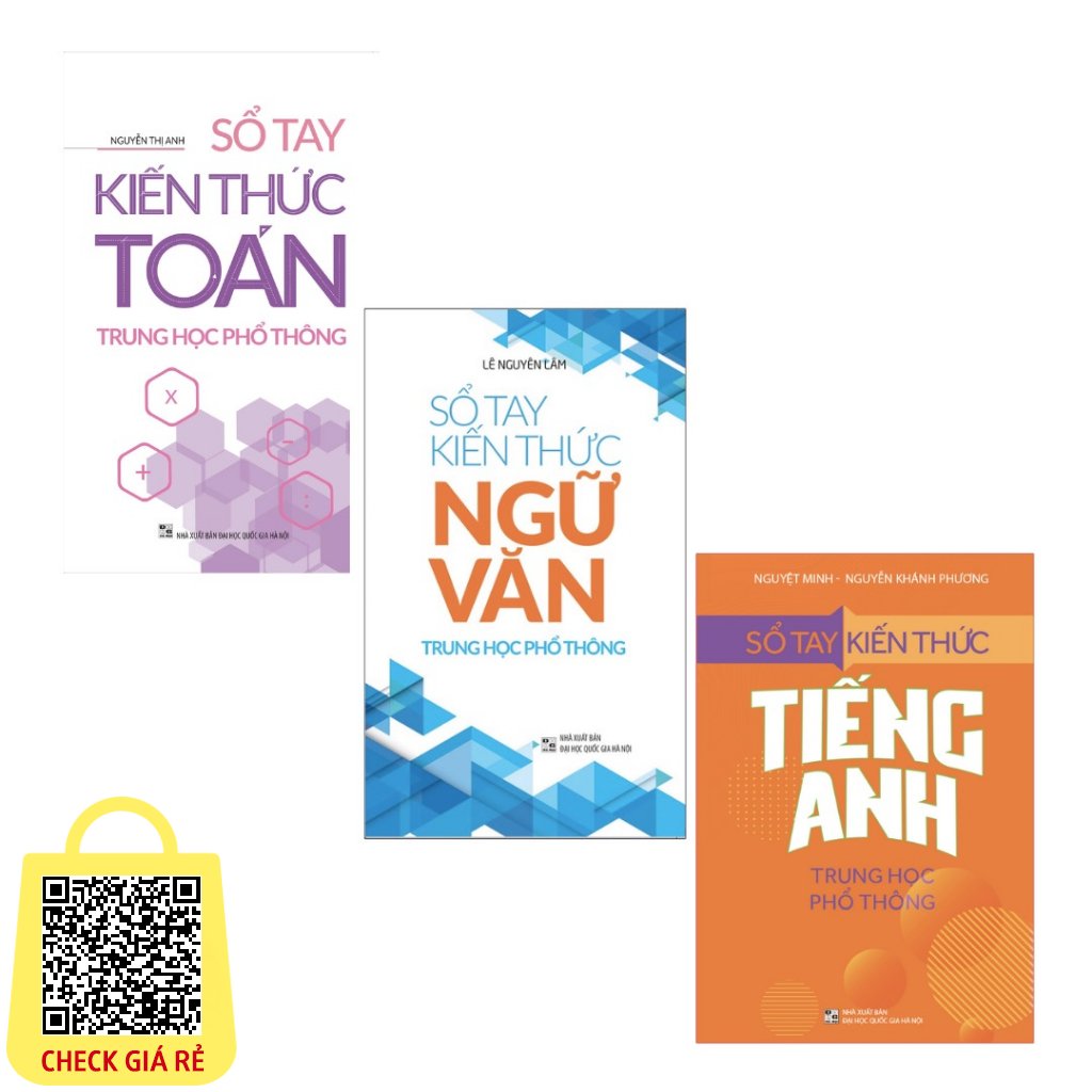 [HA] Sách: Sổ Tay Kiến thức Trung Học Phổ Thông - Có bán Lẻ: Toán + Ngữ Văn + Tiếng Anh + Hóa Học + Vật Lí