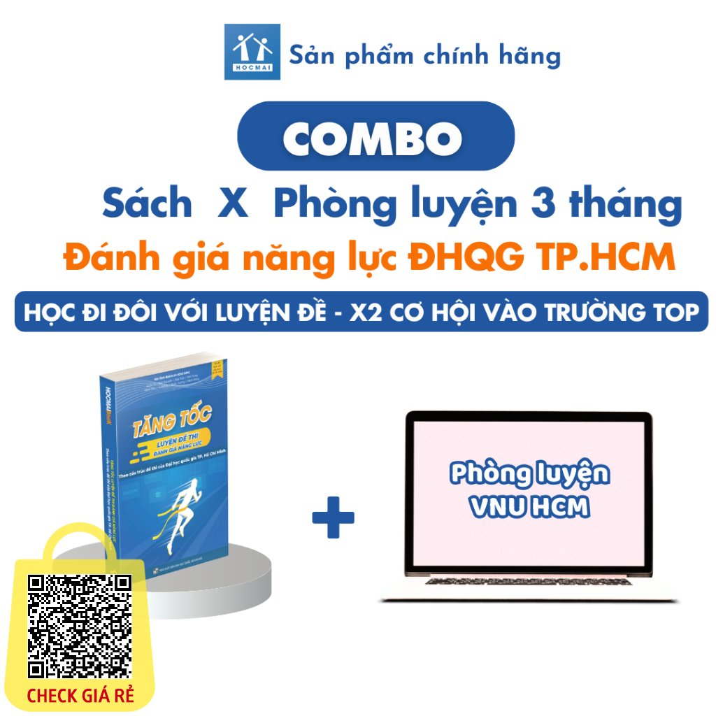 [HOCMAI] Combo sách và phòng luyện đề thi Đánh giá năng lực ĐHQG TP.HCM Bứt phá 850+ kì thi ĐGNL VNUHCM Gói 3 tháng