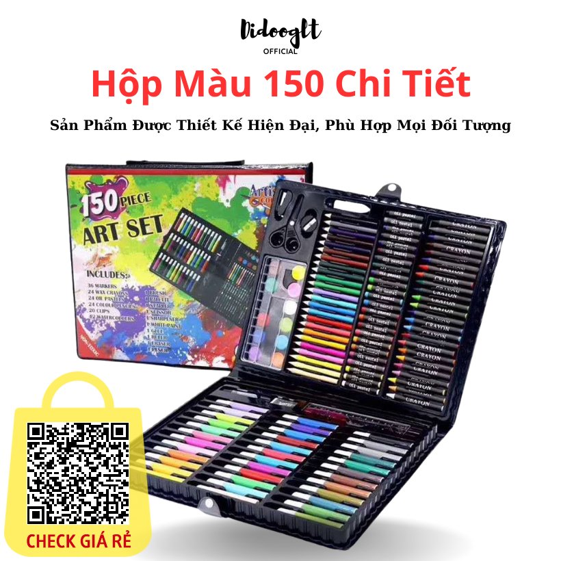 Hộp Màu 150 Chi Tiết Cho Bé Thỏa Sức Sáng Tạo Bộ Tập Tô Siêu To Khổng Lồ ( Freeship )