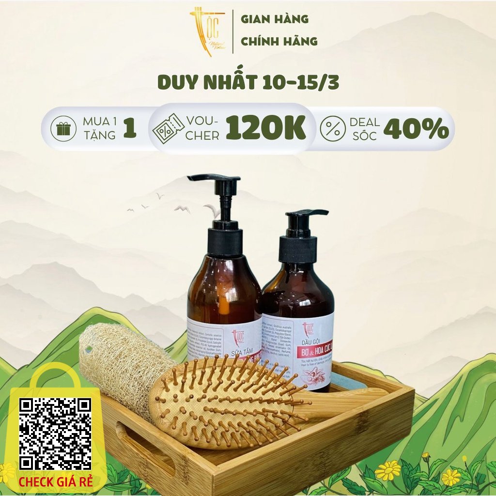 Lược Chải Tóc Gỡ Rối - Massage Da Đầu Chuyên Dụng TỘC Natural