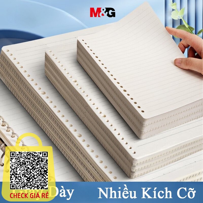 M&G A4 / A5 / B5 sổ tay sổ còng vở kẻ ngang giấy refill 60 tờ Sổ tay rời Refill Cover Notebook Lá rời Trang bên trong Sách bài tập Sách lót Tập đơn