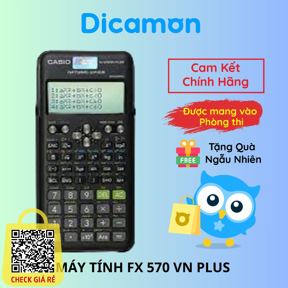 Máy tính casio FX-570 VNX Plus New - Chính hãng, bảo hành 7 năm