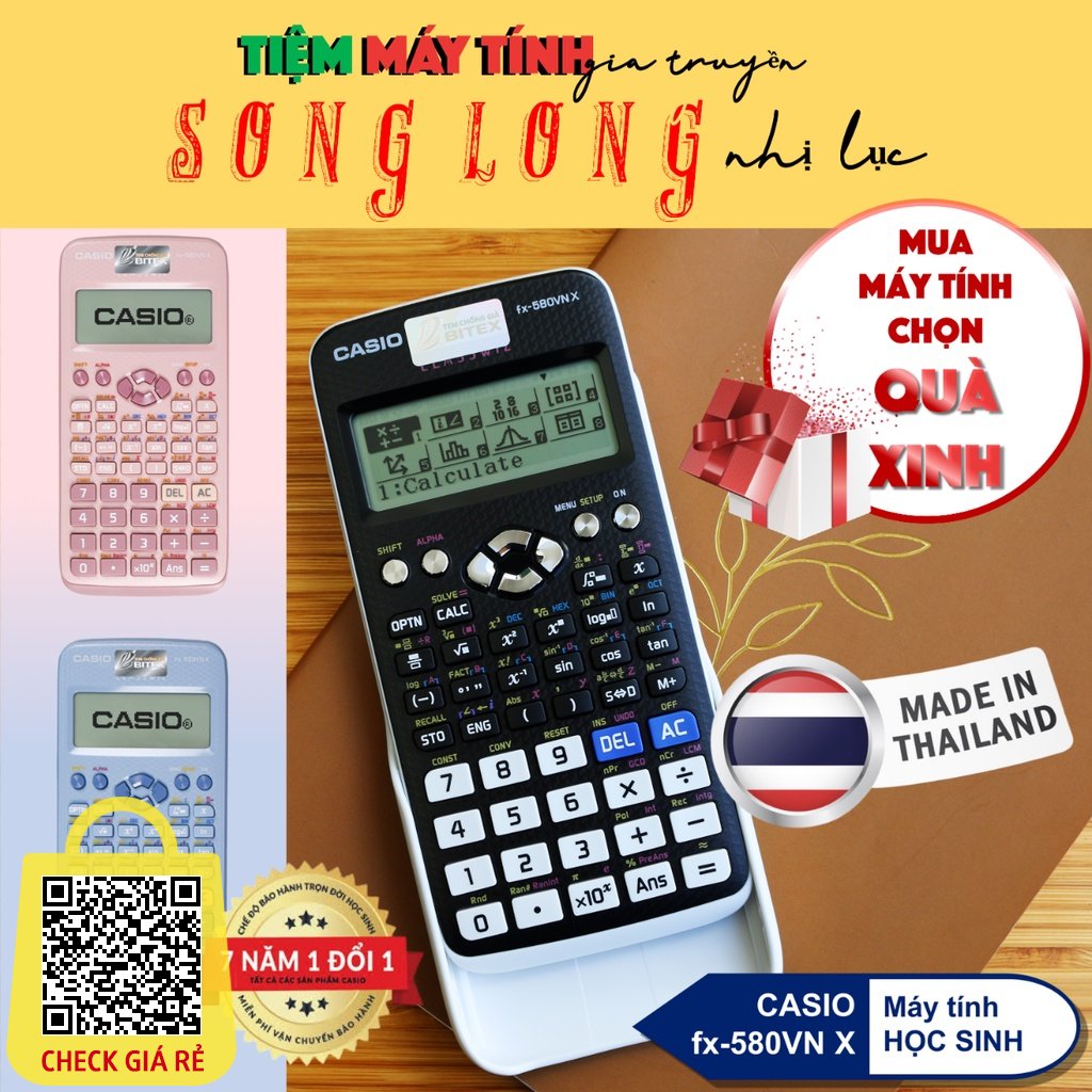 may tinh casio fx 580vn x bao hanh 7 nam may tinh casio fx 580vnx