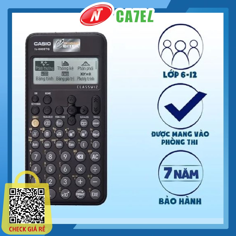 Máy tính CASIO FX 880 BTG hàng Chính Hãng bảo hành 7 năm