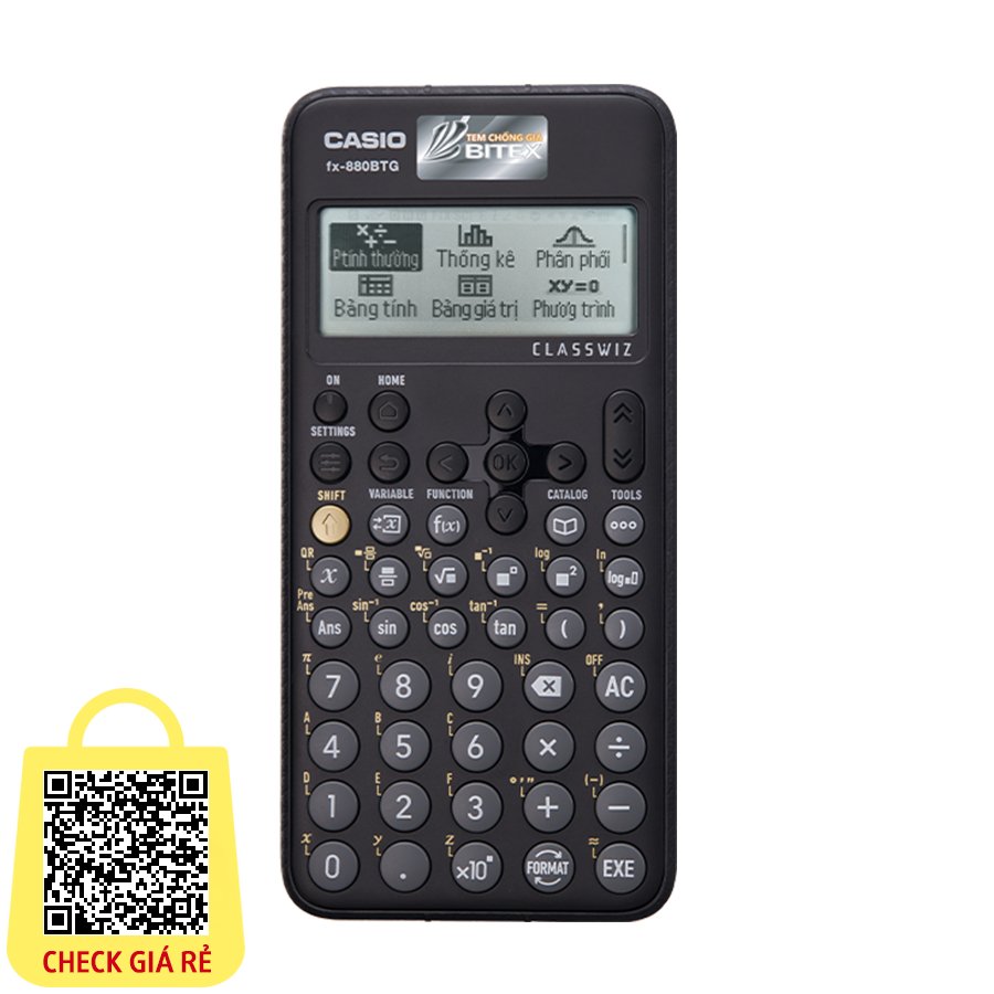 Máy tính Casio Fx-880BTG mới nhất dành cho học sinh cấp 2 cấp 3 từ lớp 6 đến lớp 12