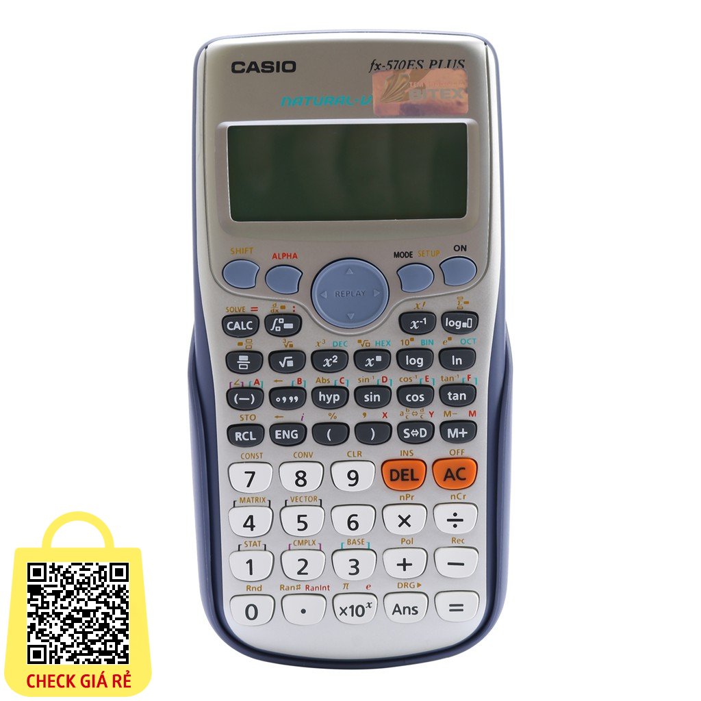 Máy tính casio fx570es - fx570esplus - Hàng thái lan- Có thẻ bảo hành