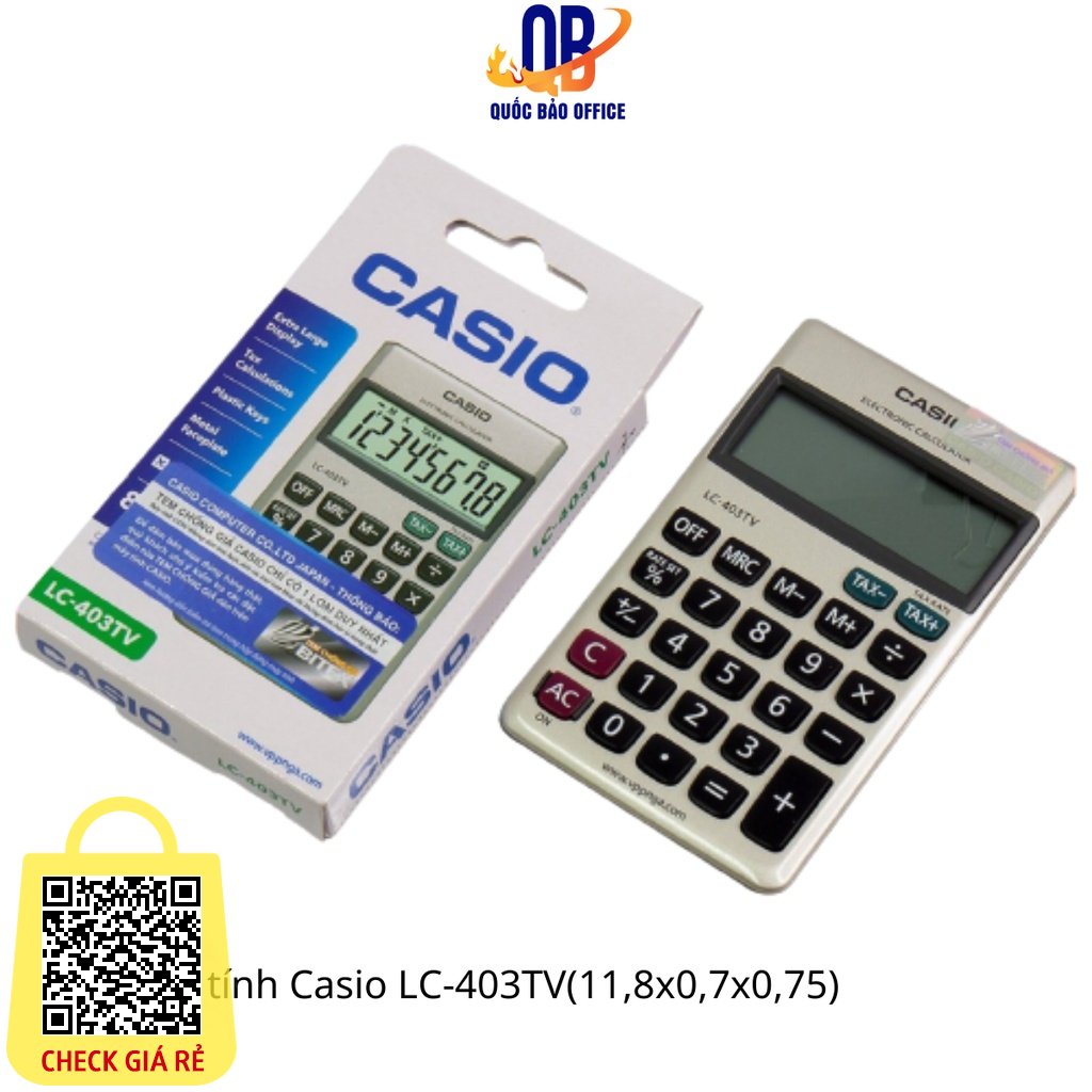 Máy tính Casio LC 403TV chính hãng - máy tính bỏ túi - 1 chiếc