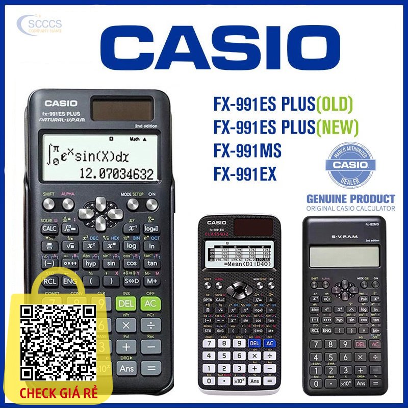 Máy Tính Chính Hãng casio fx-991ex 991es plus 82ms Phiên Bản Mới 240 Chức Năng 2a