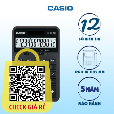 may tinh de ban casio ax 12b chinh hang