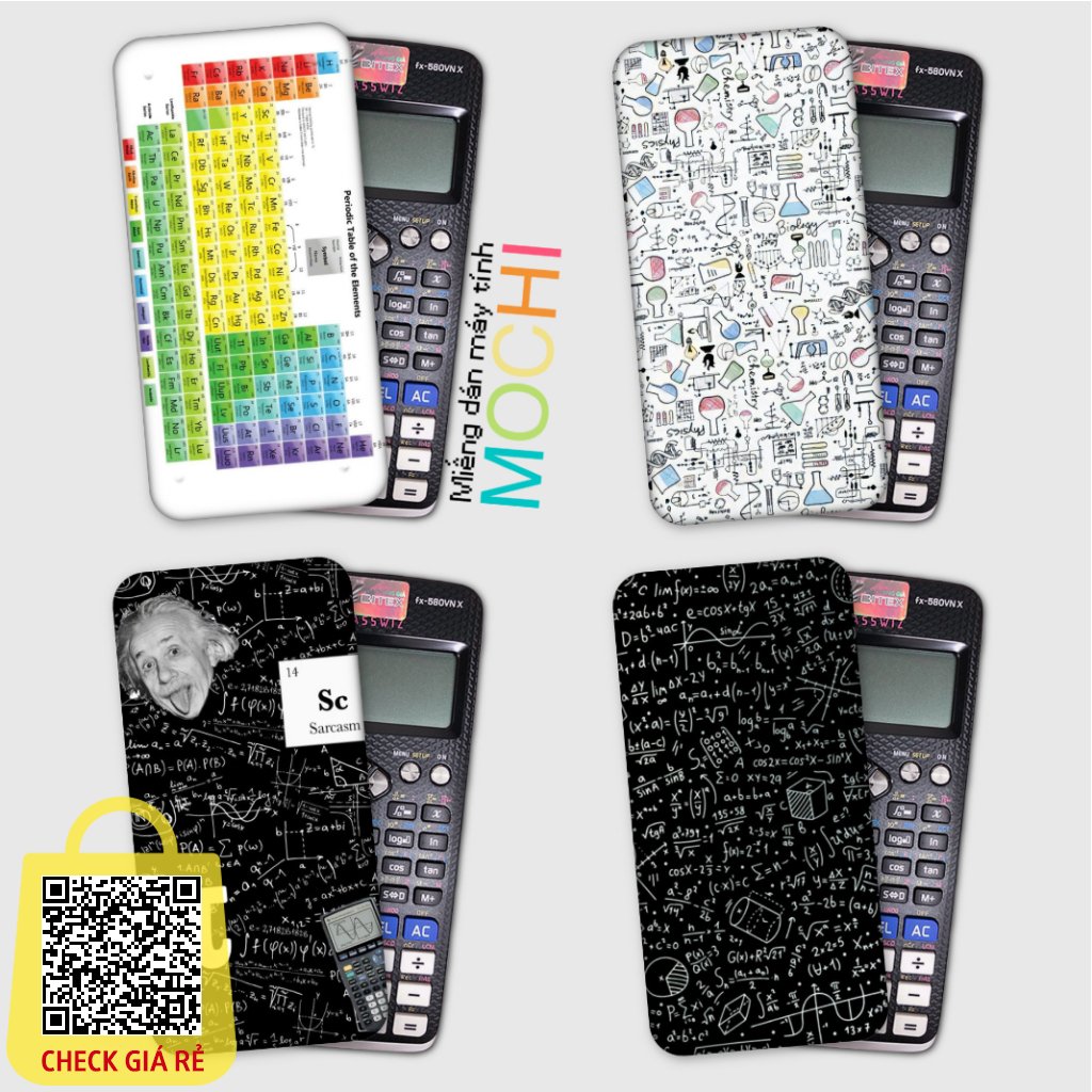 Miếng decal math dán cái loại máy tính (casio fx-570 / fx-570 ii / fx-580 / fx-880, vinacal.)