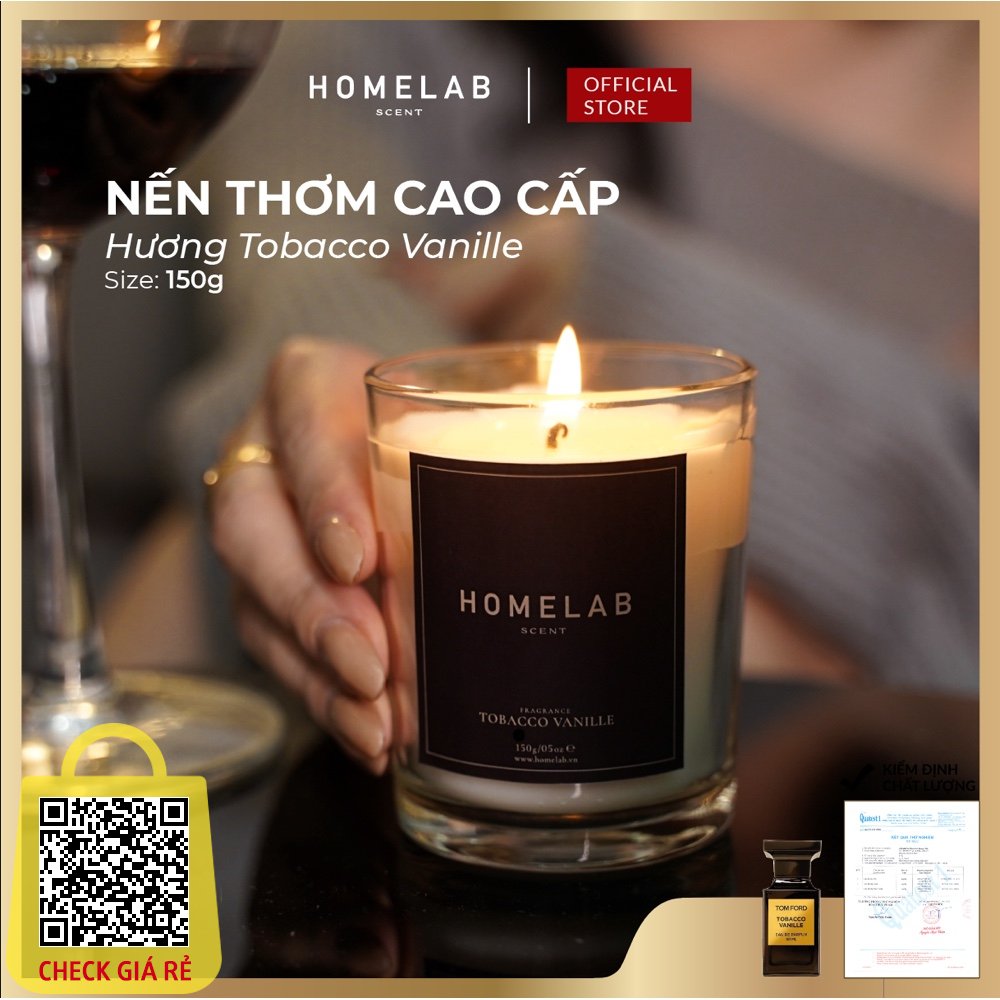 Nến thơm mùi nước hoa mùi hương ngọt ngào - man trá - bad boy 150g_HOMELAB