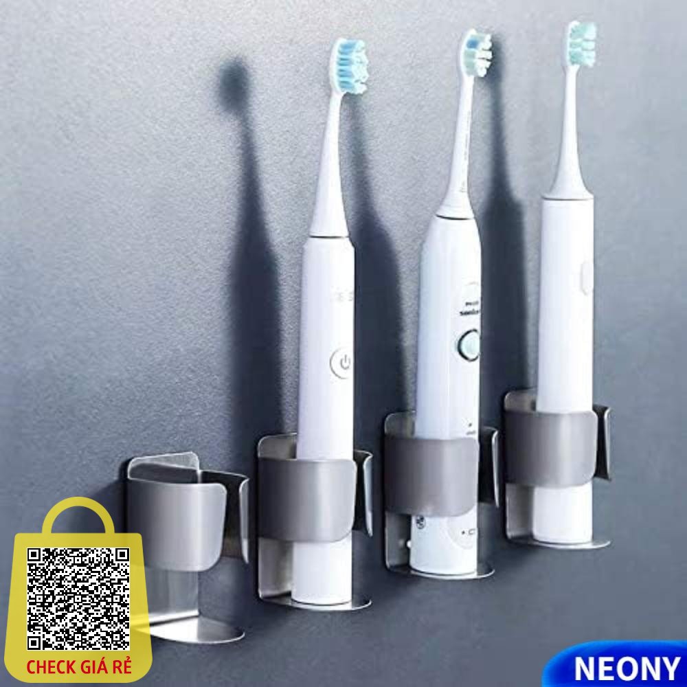 Neony 4 Giá đỡ bàn chải đánh răng, Giá đỡ đánh răng bằng thép không gỉ màu bạc, Dễ sử dụng Khả năng chịu lực mạnh mẽ Giá đỡ bàn chải đánh răng chắc chắn và giá đỡ bàn chải đánh răng đáng tin cậy Nhà bếp