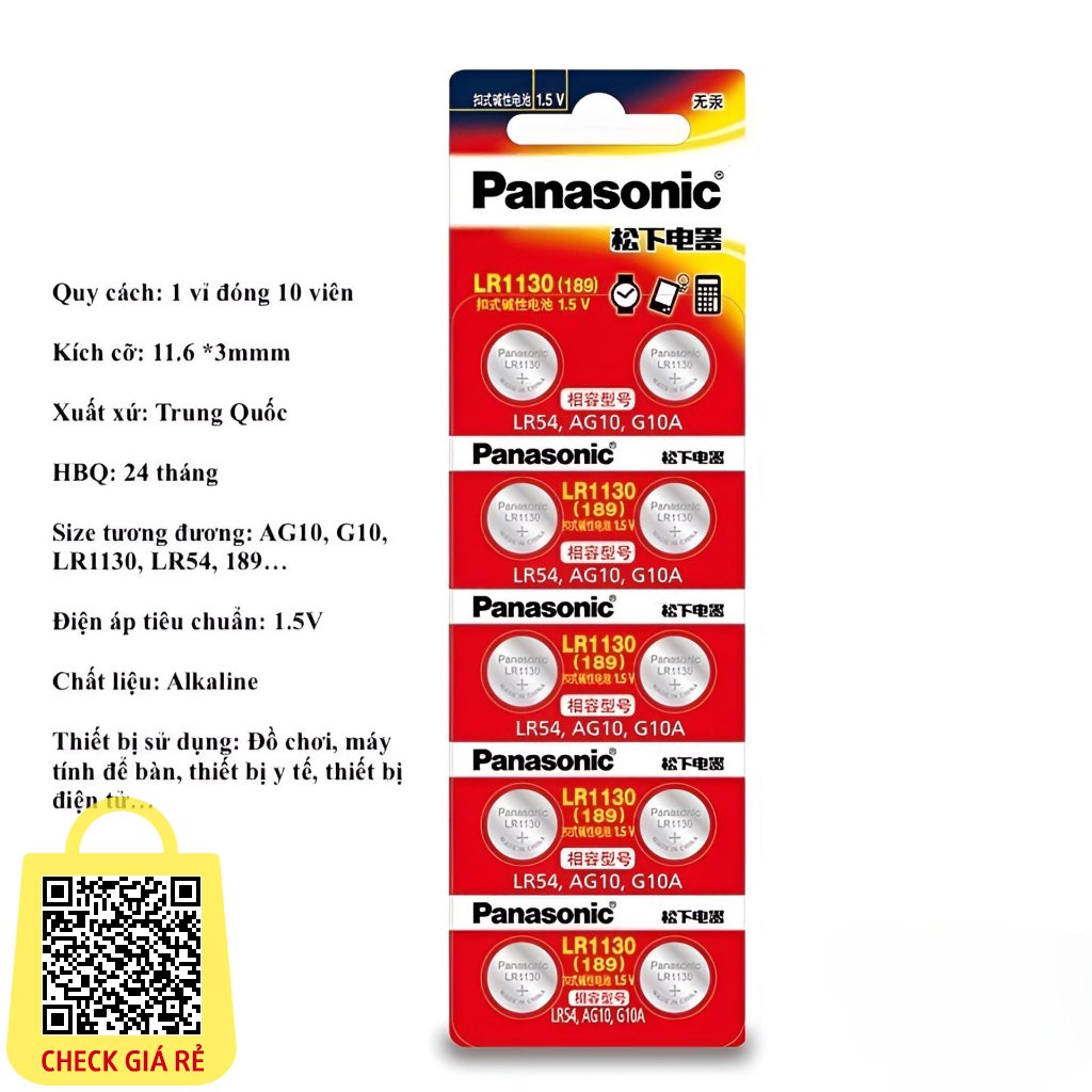 pin ag10 lr1130 389 panasonic vi dong 10 vien thay may tinh casio