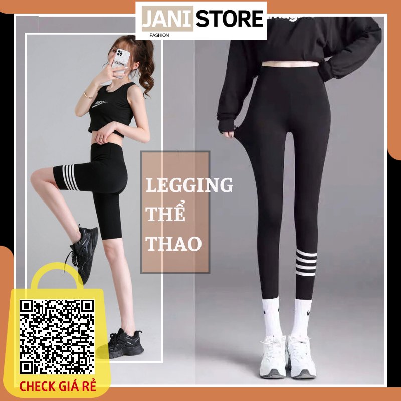 Quần Legging Nữ Dài Cạp Cao  Quần Tập/ Quần Thể Thao Lưng Cao Nâng Mông, Legging Lửng Đùi Nữ